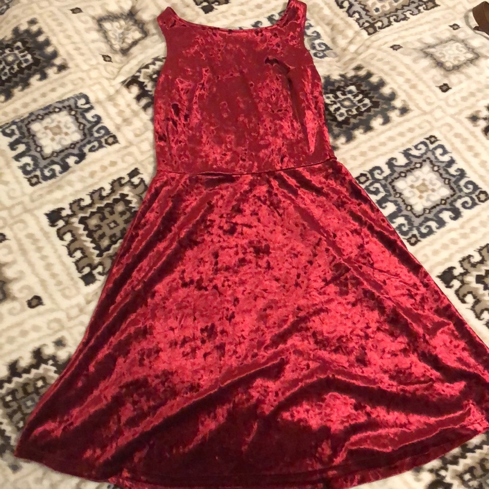 Red Velvet Dress
